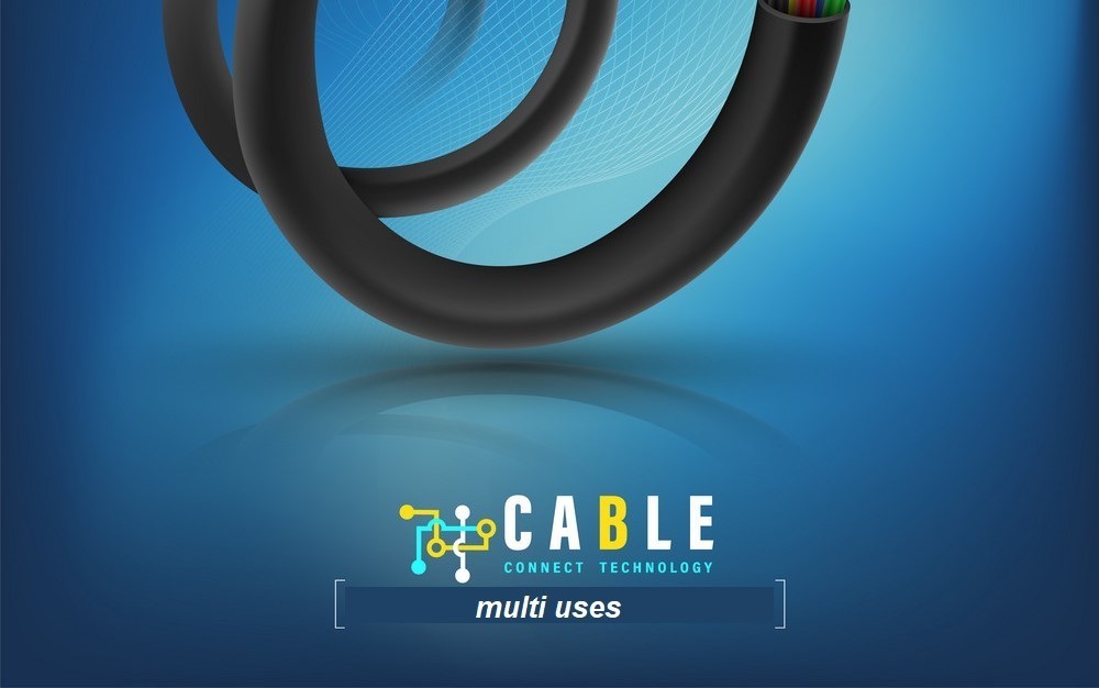 fiber optic cable vector 22393972