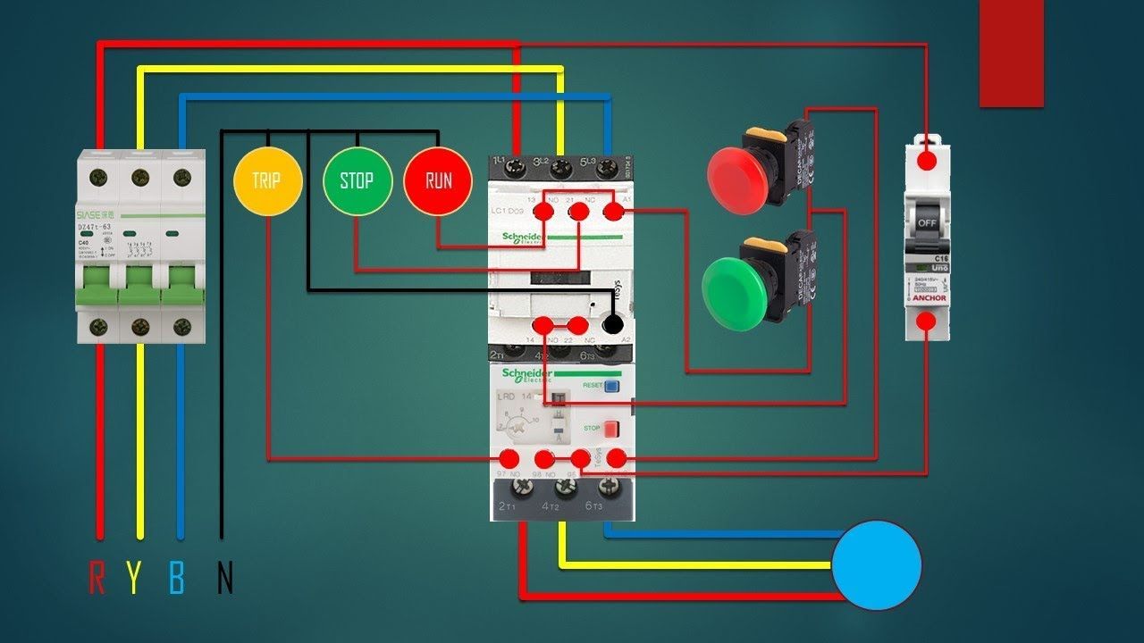 Electrical Contactor Connection and Wiring 1